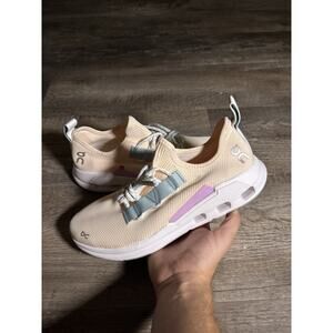 On Running Women's Light Peach Color and Gray Athletic Shoes Size 9.5